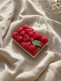 Handmade raspberry soap with apple and berry fragrance